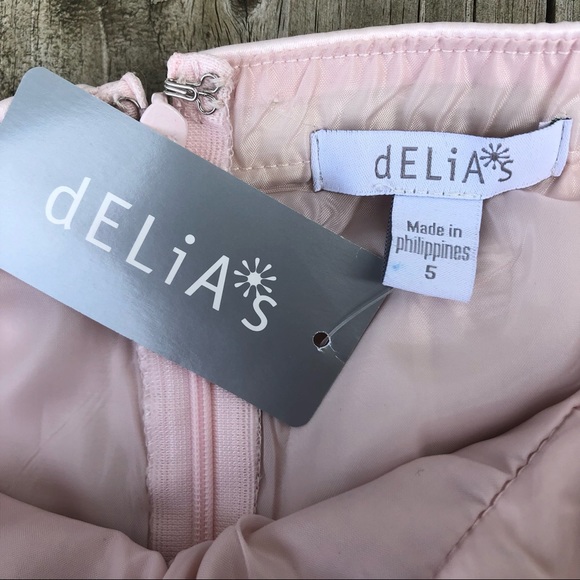 NWT! Delia’s strapless tulle dress in blush! - Picture 5 of 6